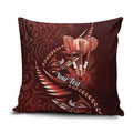 Personalised All Red New Zealand Darts Pillow Cover Aoteroa Fern Maori Galaxy Style - Aussie Hoodie