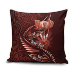Personalised All Red New Zealand Darts Pillow Cover Aoteroa Fern Maori Galaxy Style - Aussie Hoodie