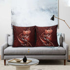 Personalised All Red New Zealand Darts Pillow Cover Aoteroa Fern Maori Galaxy Style - Aussie Hoodie