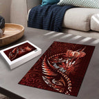 Personalised All Red New Zealand Darts Puzzle Aoteroa Fern Maori Galaxy Style - Aussie Hoodie