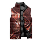 Personalised All Red New Zealand Darts Sleeveless Puffer Jacket Aoteroa Fern Maori Galaxy Style - Aussie Hoodie
