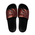 Personalised All Red New Zealand Darts Slide Sandals Aoteroa Fern Maori Galaxy Style - Aussie Hoodie