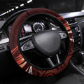 All Red New Zealand Darts Steering Wheel Cover Aoteroa Fern Maori Galaxy Style