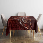 Personalised All Red New Zealand Darts Tablecloth Aoteroa Fern Maori Galaxy Style