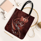 Personalised All Red New Zealand Darts Tote Bag Aoteroa Fern Maori Galaxy Style - Aussie Hoodie