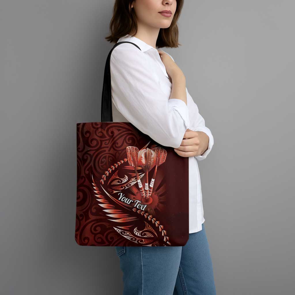 Personalised All Red New Zealand Darts Tote Bag Aoteroa Fern Maori Galaxy Style - Aussie Hoodie