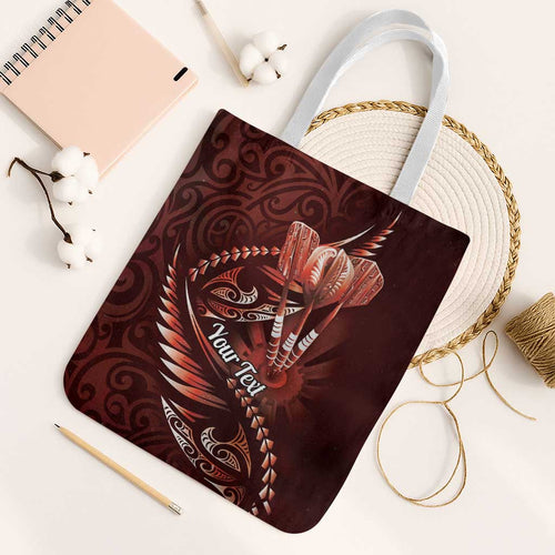 Personalised All Red New Zealand Darts Tote Bag Aoteroa Fern Maori Galaxy Style - Aussie Hoodie