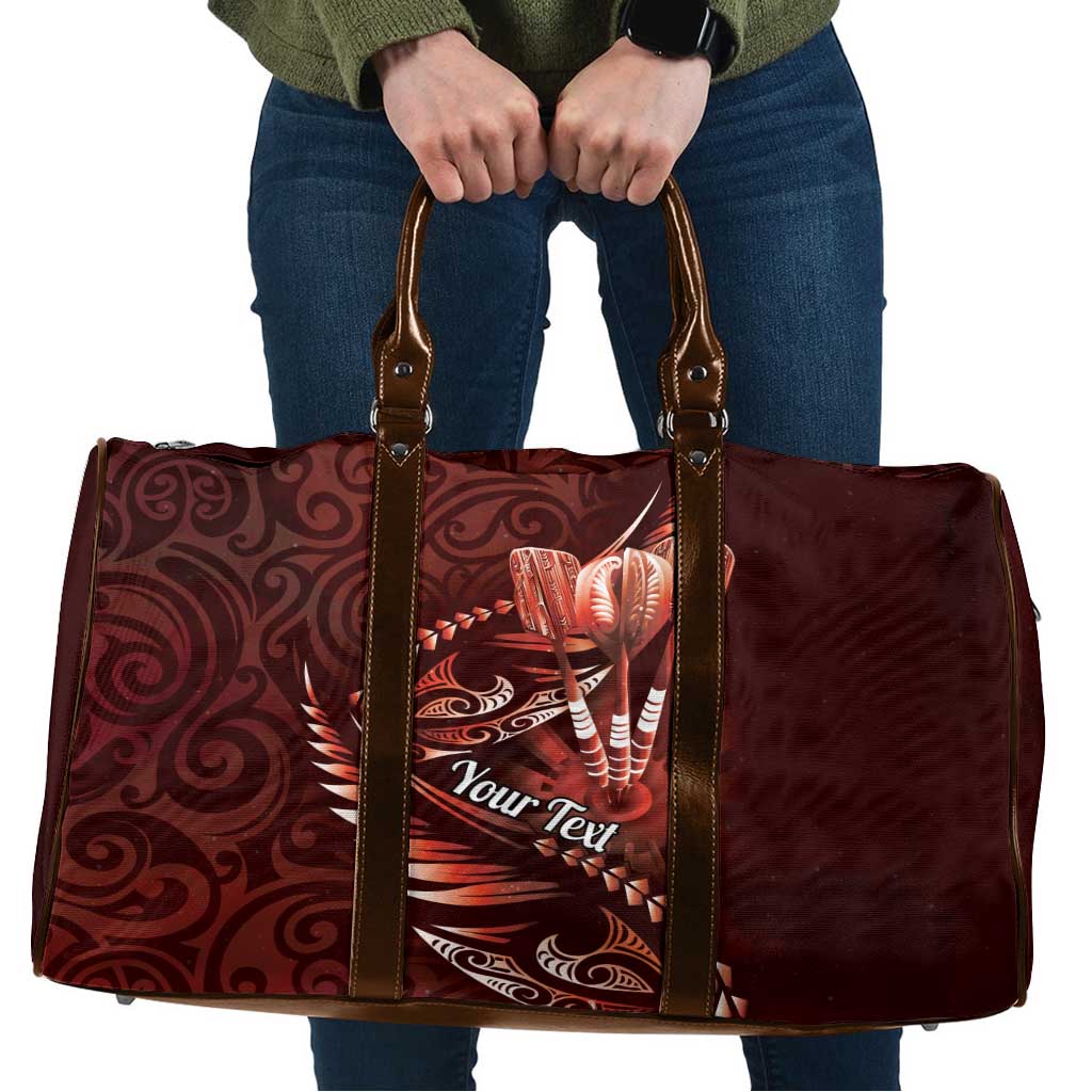 Personalised All Red New Zealand Darts Travel Bag Aoteroa Fern Maori Galaxy Style - Aussie Hoodie
