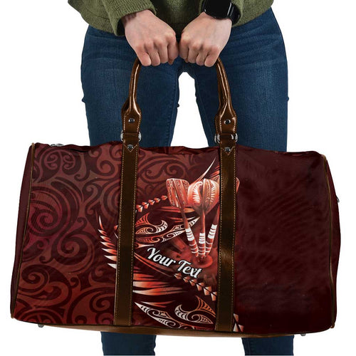 Personalised All Red New Zealand Darts Travel Bag Aoteroa Fern Maori Galaxy Style - Aussie Hoodie