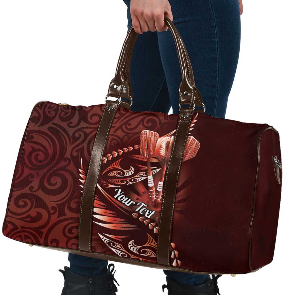 Personalised All Red New Zealand Darts Travel Bag Aoteroa Fern Maori Galaxy Style - Aussie Hoodie