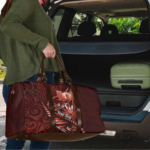 Personalised All Red New Zealand Darts Travel Bag Aoteroa Fern Maori Galaxy Style - Aussie Hoodie