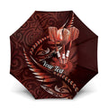 Personalised All Red New Zealand Darts Umbrella Aoteroa Fern Maori Galaxy Style - Aussie Hoodie
