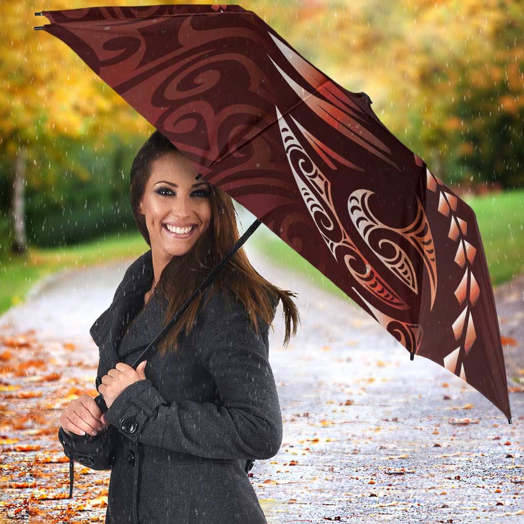Personalised All Red New Zealand Darts Umbrella Aoteroa Fern Maori Galaxy Style - Aussie Hoodie