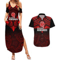 melbourne-renegades-cricket-couples-matching-summer-maxi-dress-and-hawaiian-shirt-2023-unique-indigenous-art-mix-polynesian-pattern