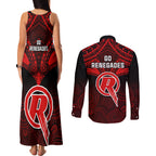 melbourne-renegades-cricket-couples-matching-tank-maxi-dress-and-long-sleeve-button-shirts-2023-unique-indigenous-art-mix-polynesian-pattern