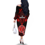 melbourne-renegades-cricket-family-matching-off-shoulder-long-sleeve-dress-and-hawaiian-shirt-2023-unique-indigenous-art-mix-polynesian-pattern