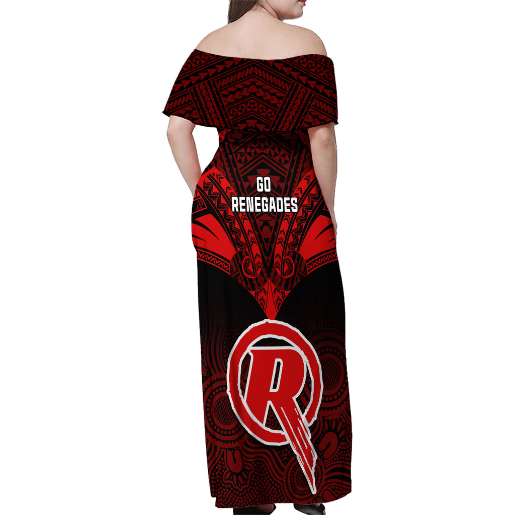 melbourne-renegades-cricket-family-matching-off-shoulder-maxi-dress-and-hawaiian-shirt-2023-unique-indigenous-art-mix-polynesian-pattern