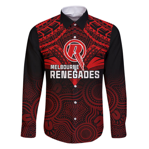 melbourne-renegades-cricket-family-matching-puletasi-dress-and-hawaiian-shirt-2023-unique-indigenous-art-mix-polynesian-pattern