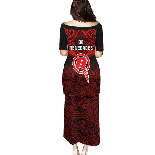 melbourne-renegades-cricket-family-matching-puletasi-dress-and-hawaiian-shirt-2023-unique-indigenous-art-mix-polynesian-pattern