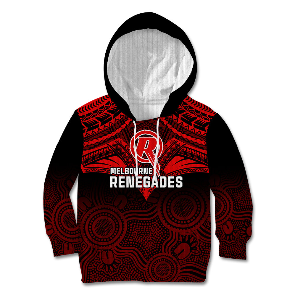 melbourne-renegades-cricket-kid-hoodie-2023-unique-indigenous-art-mix-polynesian-pattern