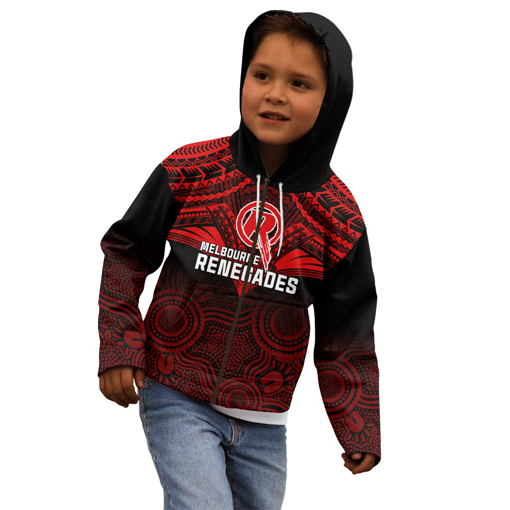 melbourne-renegades-cricket-kid-hoodie-2023-unique-indigenous-art-mix-polynesian-pattern