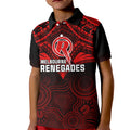 melbourne-renegades-cricket-kid-polo-shirt-2023-unique-indigenous-art-mix-polynesian-pattern