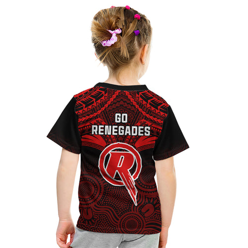 melbourne-renegades-cricket-kid-t-shirt-2023-unique-indigenous-art-mix-polynesian-pattern