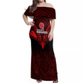 melbourne-renegades-cricket-off-shoulder-maxi-dress-2023-unique-indigenous-art-mix-polynesian-pattern