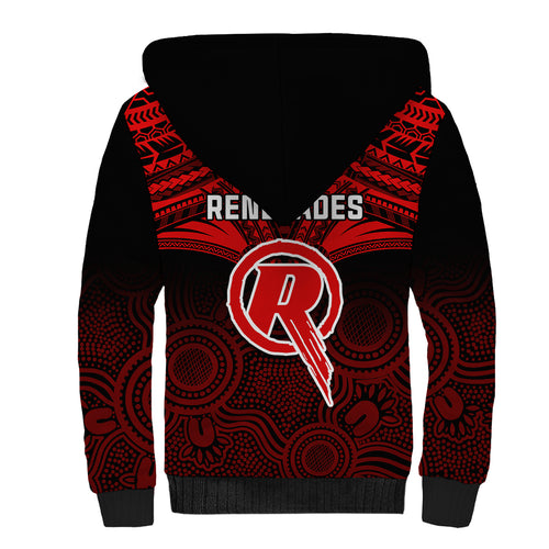 melbourne-renegades-cricket-sherpa-hoodie-2023-unique-indigenous-art-mix-polynesian-pattern