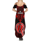 melbourne-renegades-cricket-summer-maxi-dress-2023-unique-indigenous-art-mix-polynesian-pattern