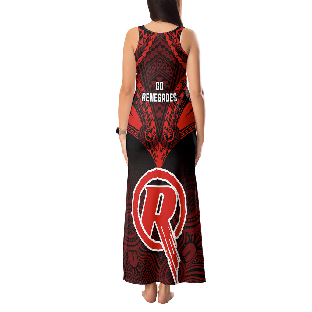 melbourne-renegades-cricket-tank-maxi-dress-2023-unique-indigenous-art-mix-polynesian-pattern