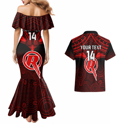 custom-melbourne-renegades-cricket-couples-matching-mermaid-dress-and-hawaiian-shirt-2023-unique-indigenous-art-mix-polynesian-pattern