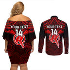 custom-melbourne-renegades-cricket-couples-matching-off-shoulder-short-dress-and-long-sleeve-button-shirts-2023-unique-indigenous-art-mix-polynesian-pattern