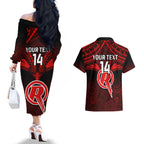 custom-melbourne-renegades-cricket-couples-matching-off-the-shoulder-long-sleeve-dress-and-hawaiian-shirt-2023-unique-indigenous-art-mix-polynesian-pattern