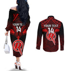 custom-melbourne-renegades-cricket-couples-matching-off-the-shoulder-long-sleeve-dress-and-long-sleeve-button-shirts-2023-unique-indigenous-art-mix-polynesian-pattern