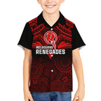 custom-melbourne-renegades-cricket-kid-hawaiian-shirt-2023-unique-indigenous-art-mix-polynesian-pattern