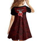 custom-melbourne-renegades-cricket-kid-short-sleeve-dress-2023-unique-indigenous-art-mix-polynesian-pattern