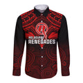 custom-melbourne-renegades-cricket-long-sleeve-button-shirt-2023-unique-indigenous-art-mix-polynesian-pattern