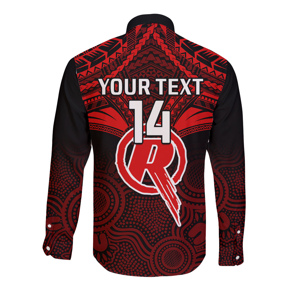 custom-melbourne-renegades-cricket-long-sleeve-button-shirt-2023-unique-indigenous-art-mix-polynesian-pattern