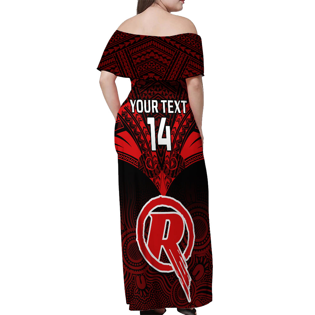 custom-melbourne-renegades-cricket-off-shoulder-maxi-dress-2023-unique-indigenous-art-mix-polynesian-pattern
