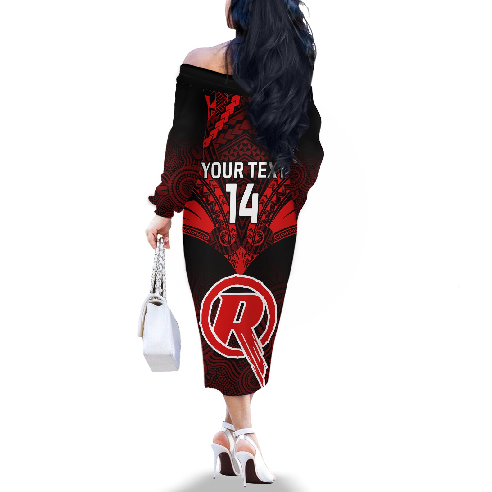 custom-melbourne-renegades-cricket-off-the-shoulder-long-sleeve-dress-2023-unique-indigenous-art-mix-polynesian-pattern