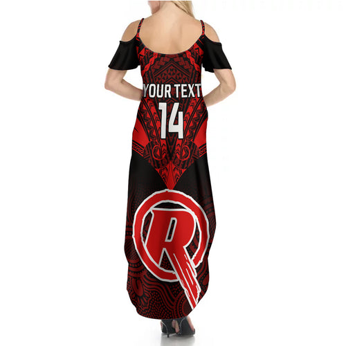 custom-melbourne-renegades-cricket-summer-maxi-dress-2023-unique-indigenous-art-mix-polynesian-pattern