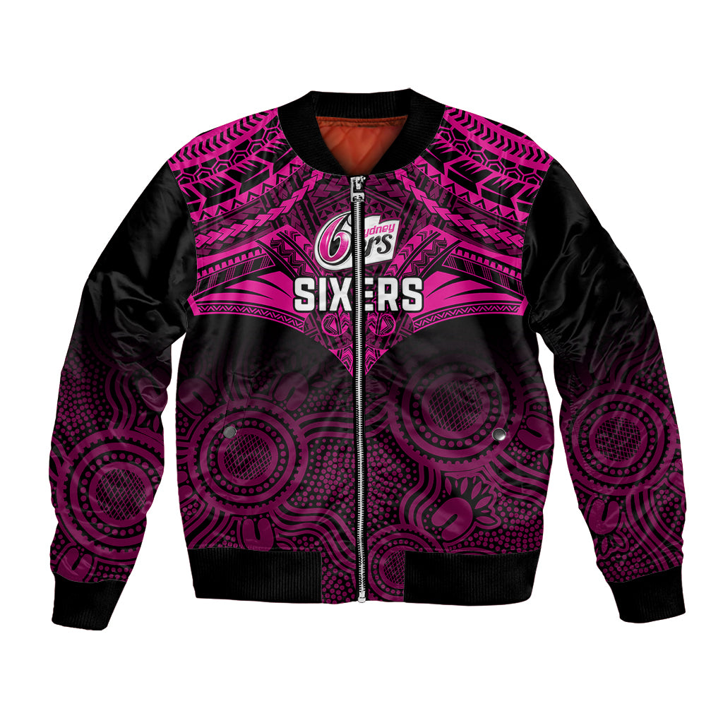 sydney-sixers-cricket-bomber-jacket-2023-unique-indigenous-art-mix-polynesian-pattern