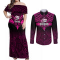 sydney-sixers-cricket-couples-matching-off-shoulder-maxi-dress-and-long-sleeve-button-shirts-2023-unique-indigenous-art-mix-polynesian-pattern