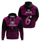 sydney-sixers-cricket-hoodie-2023-unique-indigenous-art-mix-polynesian-pattern