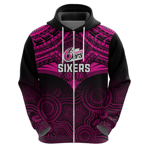sydney-sixers-cricket-hoodie-2023-unique-indigenous-art-mix-polynesian-pattern
