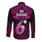 sydney-sixers-cricket-long-sleeve-button-shirt-2023-unique-indigenous-art-mix-polynesian-pattern