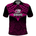 sydney-sixers-cricket-polo-shirt-2023-unique-indigenous-art-mix-polynesian-pattern