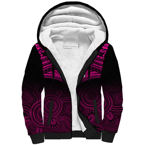 sydney-sixers-cricket-sherpa-hoodie-2023-unique-indigenous-art-mix-polynesian-pattern