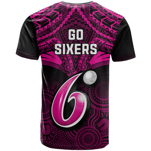 sydney-sixers-cricket-t-shirt-2023-unique-indigenous-art-mix-polynesian-pattern